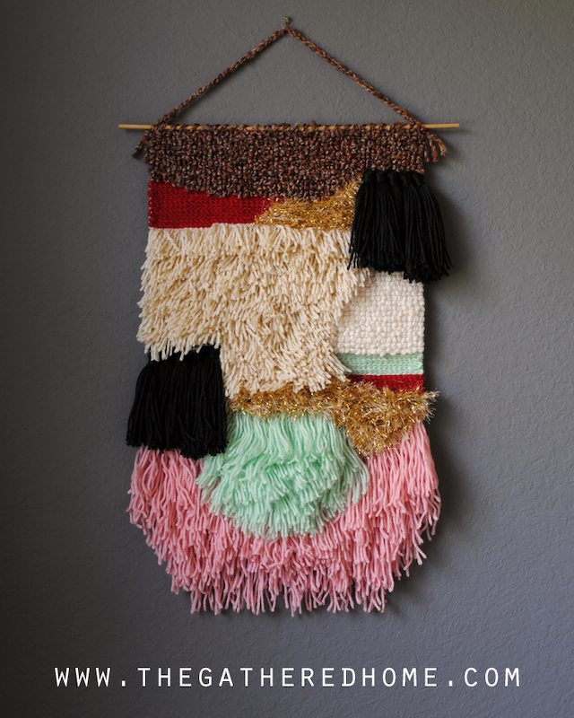 DIY Hand-knotted Yarn Wall Hanging
