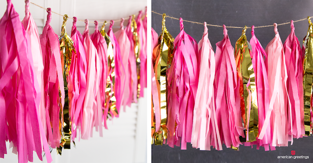 DIY tassel garland