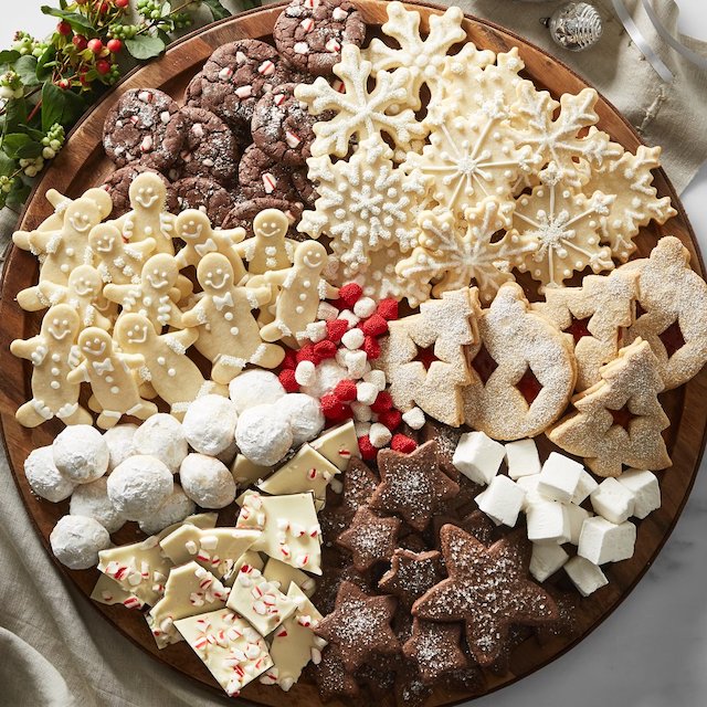 Christmas cookie charcuterie board