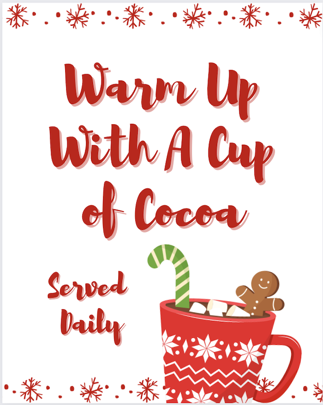 Hot Cocoa Bar Ideas (With Free Printables)