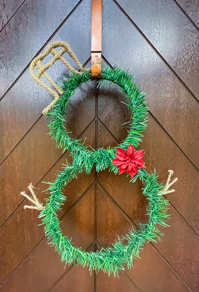 snowman wire wreath form dollar tree