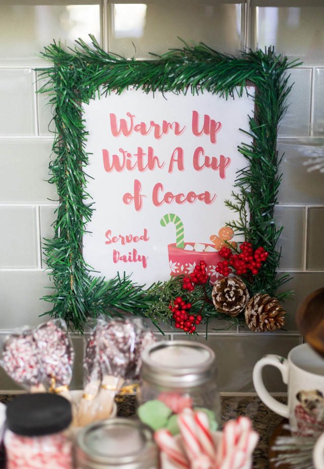 Hot coca bar sign free printable