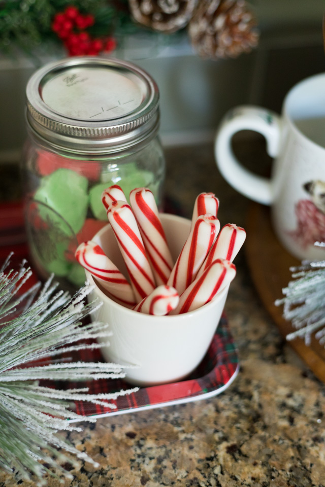 Candy canes for hot cocoa