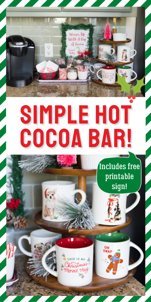 Hot chocolate station idea