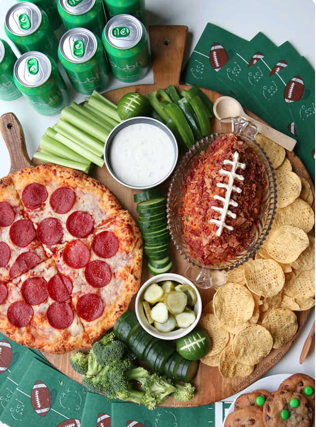 perfect way to make a super bowl snack board