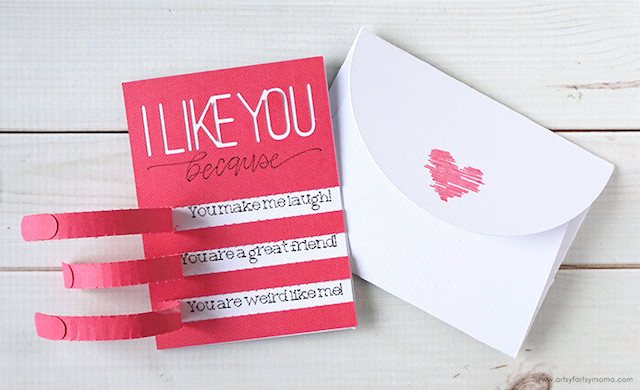 Cricut Valentines Card DIY