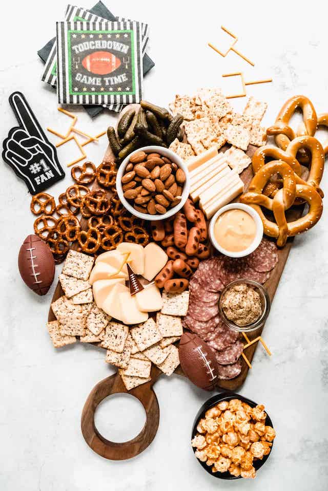 Super Bowl Charcuterie Board • Hip Foodie Mom