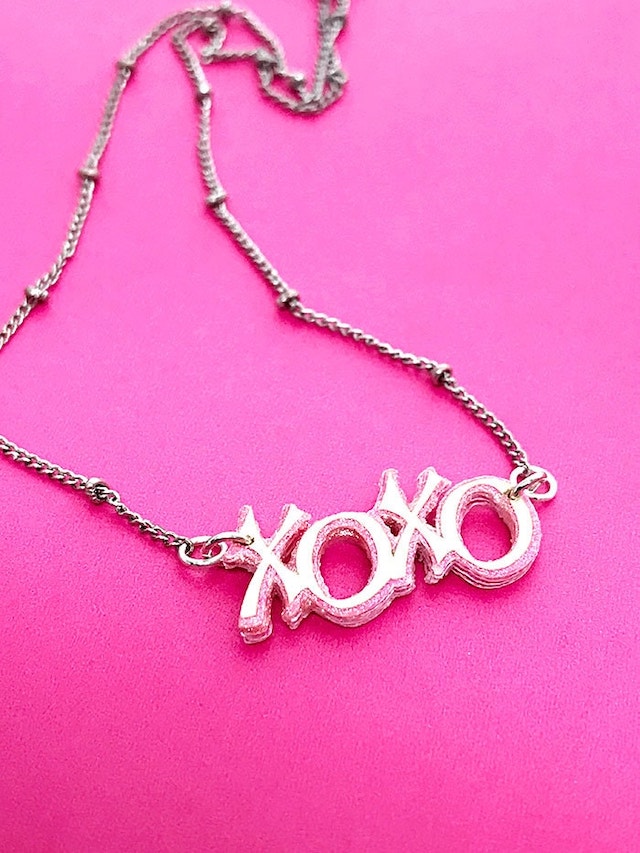 XOXO Necklace with cricut