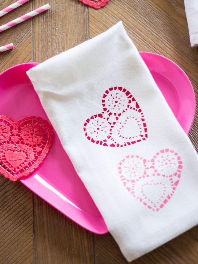 5 Paper Doily Valentine Crafts